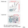 thumbnail image 5 of Un conjunto de mariposas volando desde una botella, pegatinas de pared, pegatinas de pared, 5 of 5