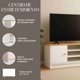 thumbnail image 2 of Mueble para televisión Pido Todo blanco MPT01WH-B2 140x29x54 cm, 2 of 7