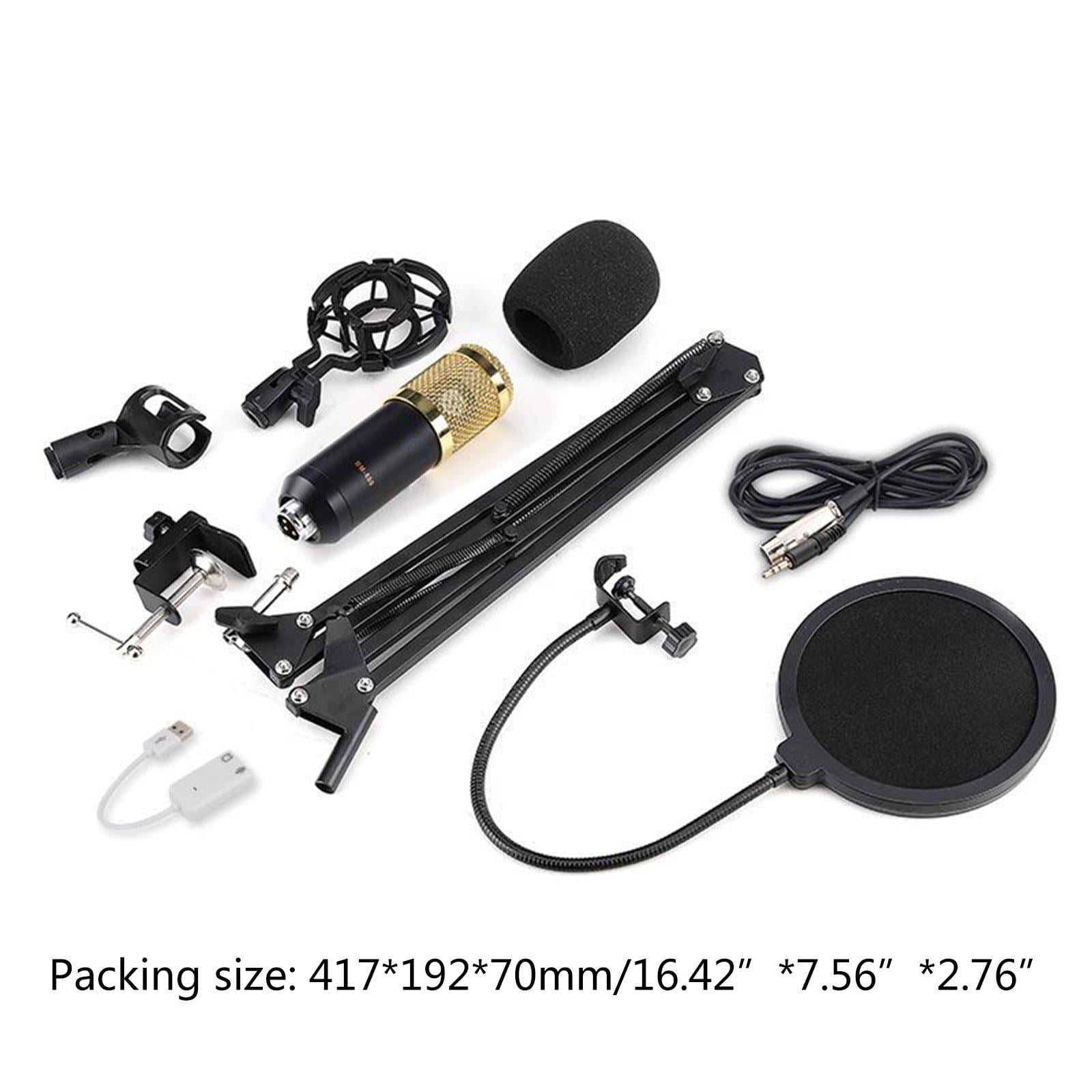 Jesscasday Studio Equipment Condenser Microphone 20Hz-20khz Frequency Response Mic