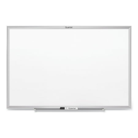 Quartet Classic Series Nano-Clean Dry Erase Board, 48" x 36", White Surface, Satin Aluminum Frame