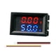 thumbnail image 1 of WDOplteas DC0-100V Amp Volt Gauge Dual LED Medidor corriente voltaje digital (Rojo Azul 50A), 1 of 9