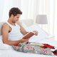thumbnail image 5 of Fotbe Gnome And Buffalo Plaid Pantalones de Pijama para Hombre, Pantalones de Dormir, Pantalones de Casa con Cintura Ajustable y Bolsillos-Small, 5 of 6