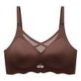 thumbnail image 4 of Brglopf Women's Bra Wireless Push Up Comfort Crossover Bra V Neck Seamless Bralettes No Underwire Lace Brasieres Wirefree Everyday Basic Sleeping Bras, 4 of 4