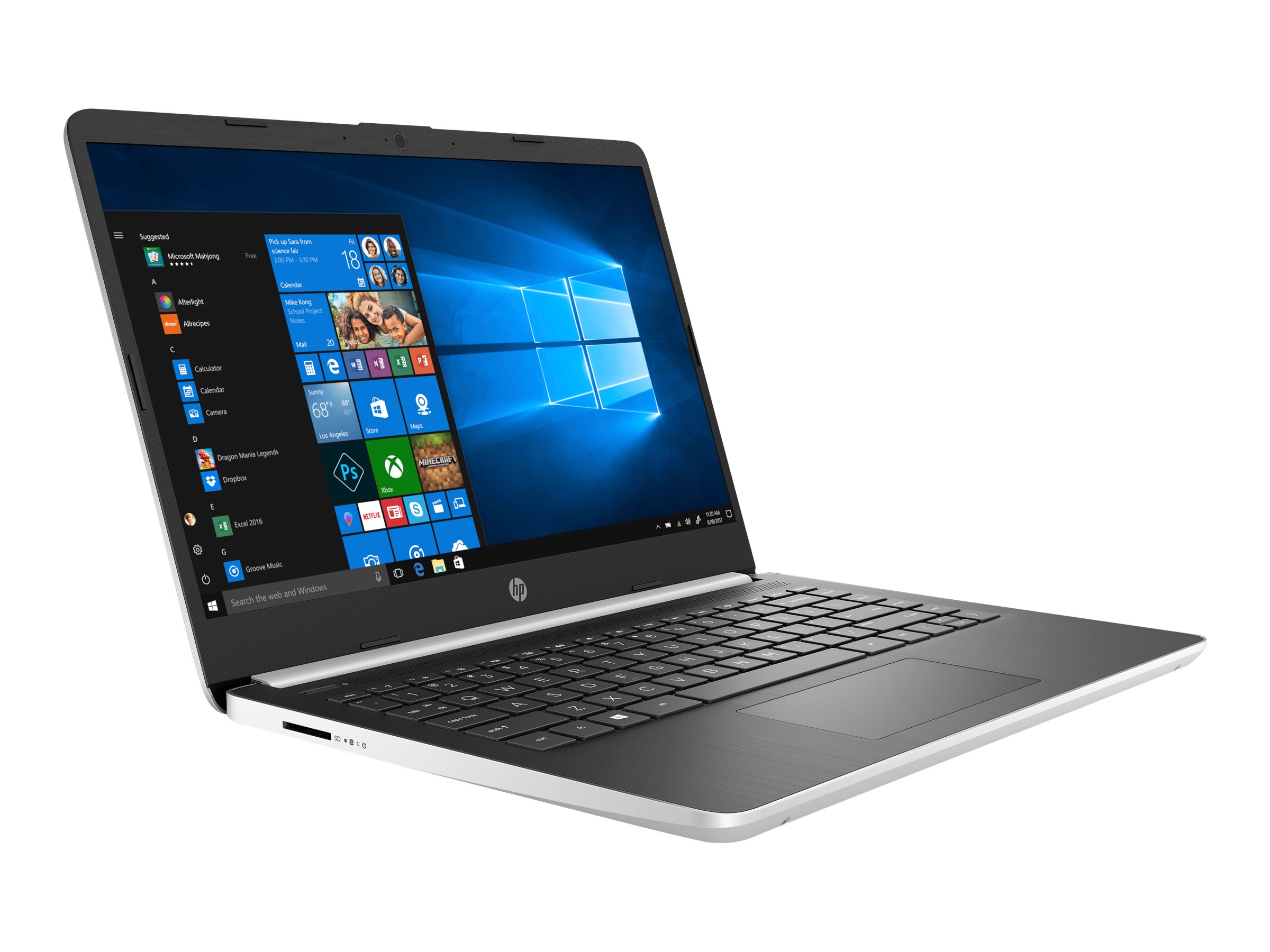HP 14-dq1039wm 14" HD i5-1035G1 1.0GHz 8GB RAM 256GB SSD Win 10 Home Natural Silver - image 3 of 6