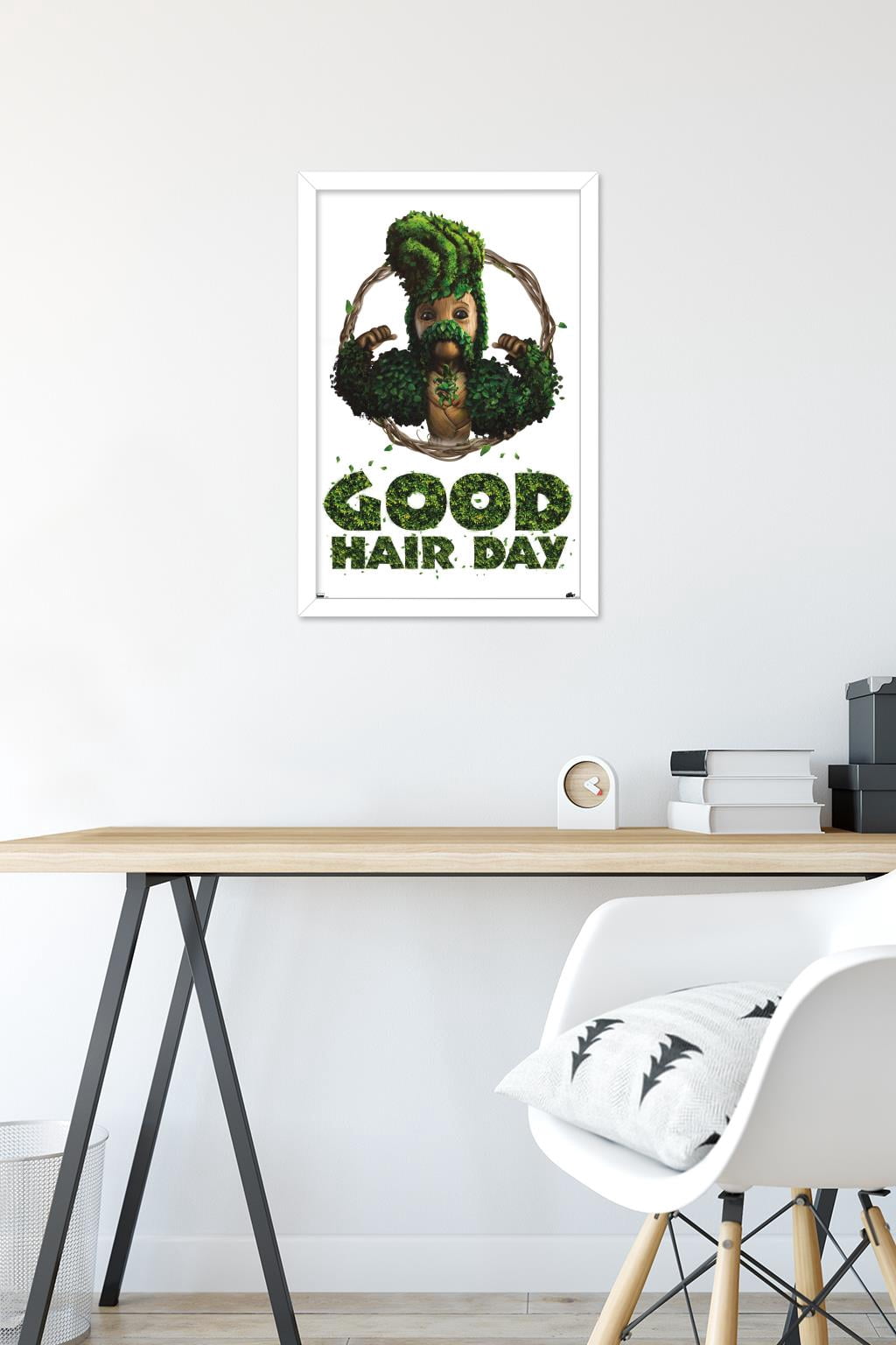 Marvel I Am Groot - Good Hair Day Wall Poster, 14.725" x 22.375" Framed