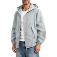 thumbnail image 2 of PBFRDSJ Men's Windbreaker Lightweight Breathable Athletic Jackets Full Zip High Neck Sun Protection Jacket with Pockets, 2 of 9