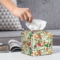 thumbnail image 6 of Tissue Mushrooms Gnomes Box Cover Holder, Square by Xecao - Leather Decorative Organizer for Tabletop, Bathroom, Car, Office, 6 of 8