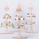 thumbnail image 5 of Kearding Decoración de árbol de Navidad de con soporte de dibujos animados de Papá Noel, muñeco de nieve, alce, decoración de mesa, adornos, Kits de decoración para fiestas Muñeco de nieve Kearding HA069453-02, 5 of 6