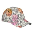 thumbnail image 3 of Haiem Skull and Flowers Baseball Cap Dad Hat Cotton Soft Adjustable Fashion Hats for Men Women Unisex Style Headwear, 3 of 9