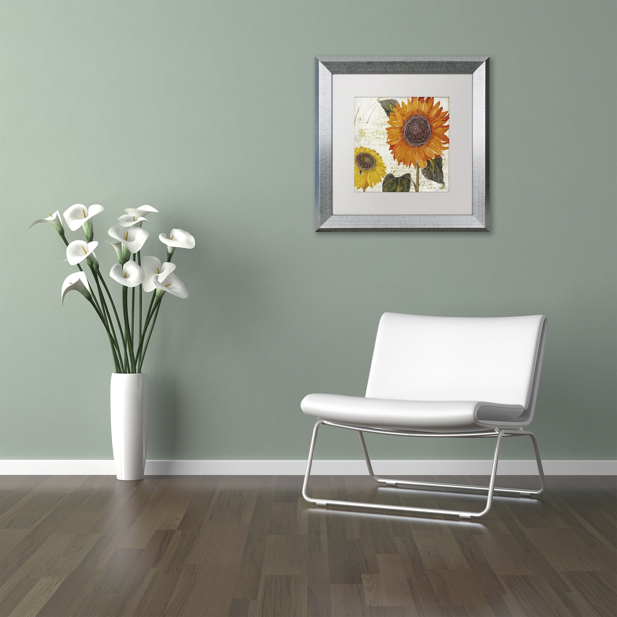 Trademark Fine Art "Sundresses II" Canvas Art by Color Bakery, White Matte, Silver Frame