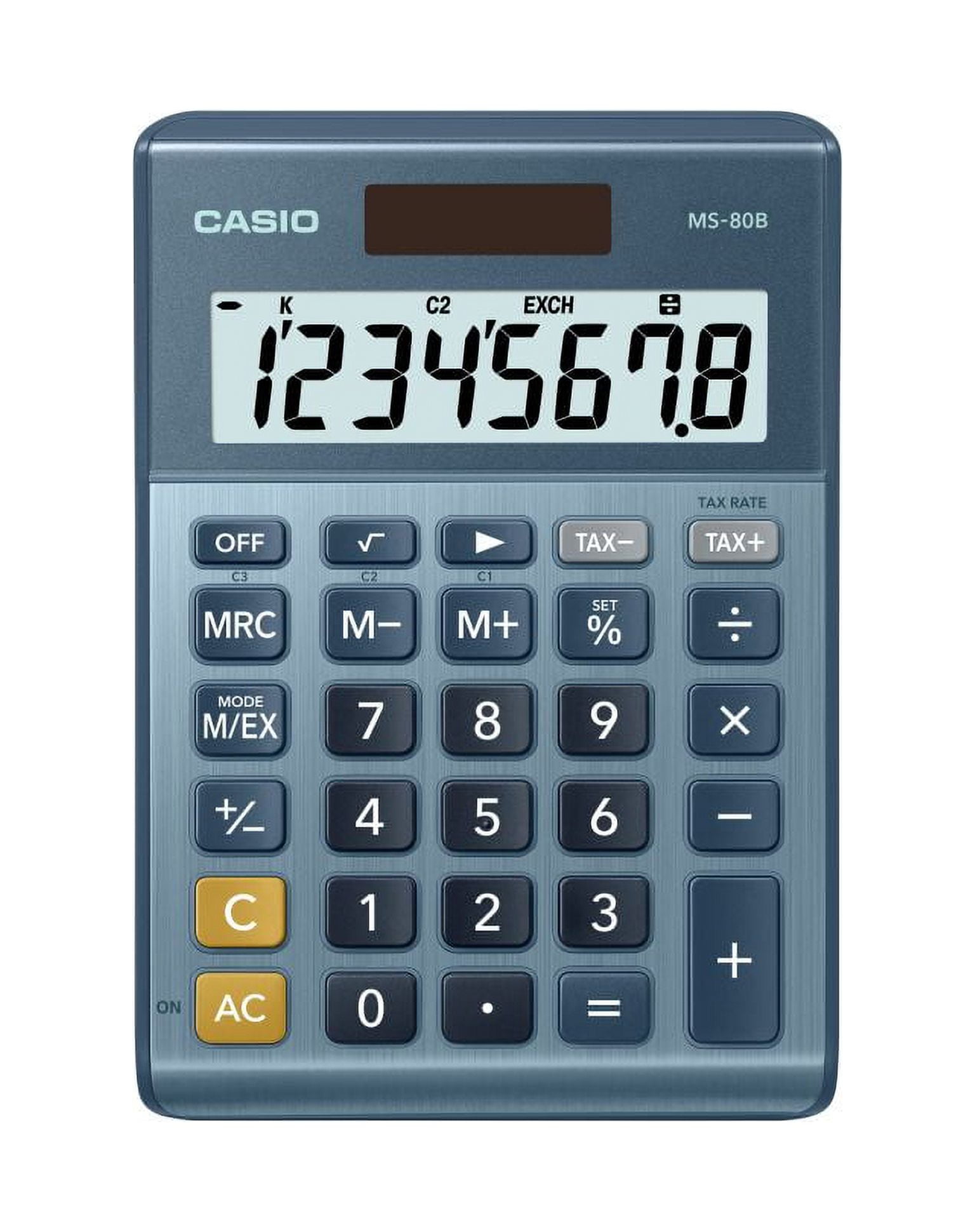 スペシャル特典 MS-80B Casio 8 Walmart.com - Blue in Calculator Desktop Digit 電卓