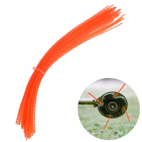 Uxcell 50-Pack Pre-Cut Trimmer Line, 0.095 Inch x 12 Inch Spiral Nylon String, Replacement Line for Trimming Grasses and Weeds [Red]