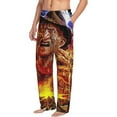 thumbnail image 2 of Freddy Krueger Pajama Pants for Men, Super Soft All over Print Lounge Pants Sleepwear Bottom with Pockets Drawstring, 2 of 8