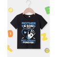 thumbnail image 2 of Casual Stylish Boys' Summer Tops - MOTHER & SON... Print Short Sleeve Crew Neck T-shirt Cute Mother's Gift, 2 of 7
