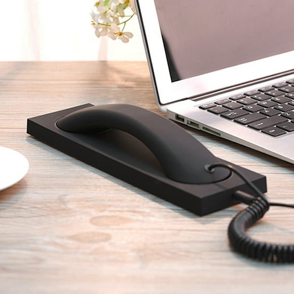 Baohd Récepteur Téléphonique Classique Professionnel Rétro Écouteurs Équipement Externe Combiné de Cellulaire Accessoires Récepteurs Appareils Noir