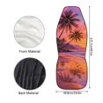 thumbnail image 7 of XYZCANDO Palm Trees Front Car Seat Cover 2 Pcs Hawaiian Car Seat Cover Protector Protection Interior Accessories for Most Cars Sedans and SUVs, 7 of 7