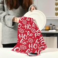 thumbnail image 3 of Christmas Hohoho Kitchen Dish Towels Set of 1 Absorbent Hand Towels, Lint-Free 18"x28" Santa Claus Laugh Dishcloths Fast Drying for Cooking Baking Home Clean, 3 of 7