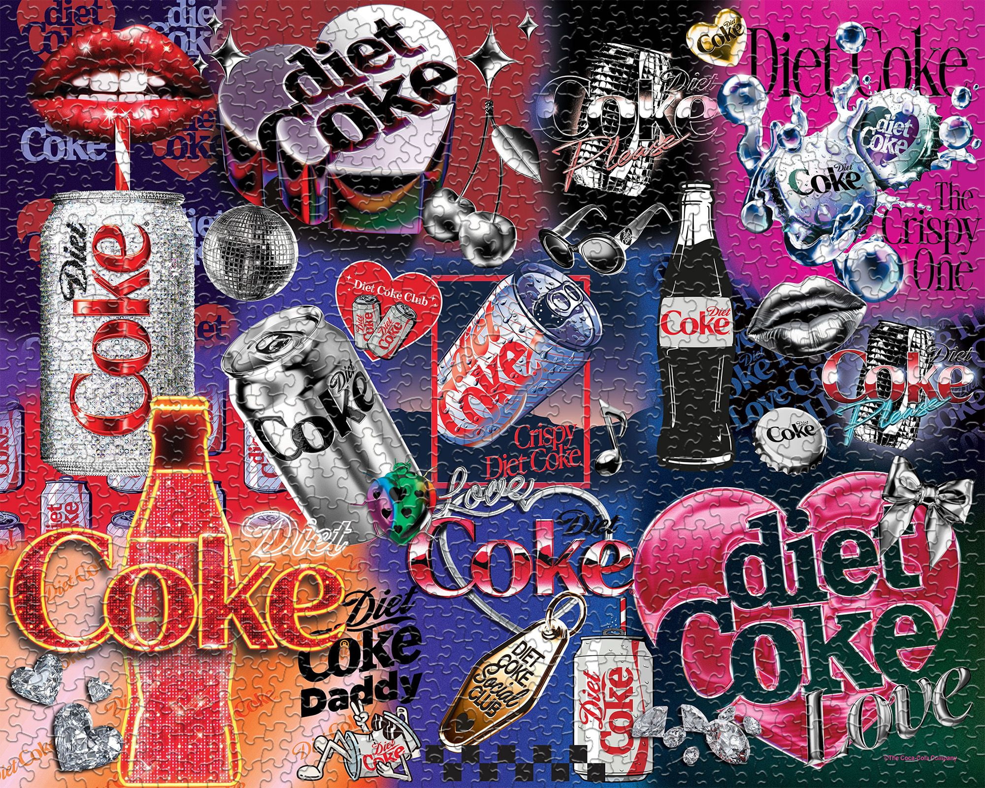 Springbok Diet Coke Bling 1000 Piece Jigsaw Puzzle for Adults - Poster Now Included