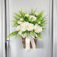 thumbnail image 4 of Planta suculenta de hortensia y bayas, ranúnculos, ramo de boda para maceta grande de interior y exterior, patio, porche, ventana, decoración del hogar (con helecho rosa), 4 of 9