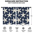 thumbnail image 2 of Blackout Kids Curtains,Summer Ocean Starfish Childrens Insulated Curtains Set Of 2,Bedroom Essentials,Toddler Room Decor 42x54in(106x137cm), 2 of 4