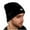 Black, variant on Men's Heating Hat - Cozy Knit Winter Beanie Thick Fleece Lined Windproof Warm Hat for Cold Weather Daily Wear