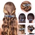 thumbnail image 4 of Pasadores para el cabello para mujeres, 5 piezas Pasadores para el cabello con diamantes de imitación de cristal Pinzas para el cabello francesas de primavera vintage Accesorios para herramientas de, 4 of 5
