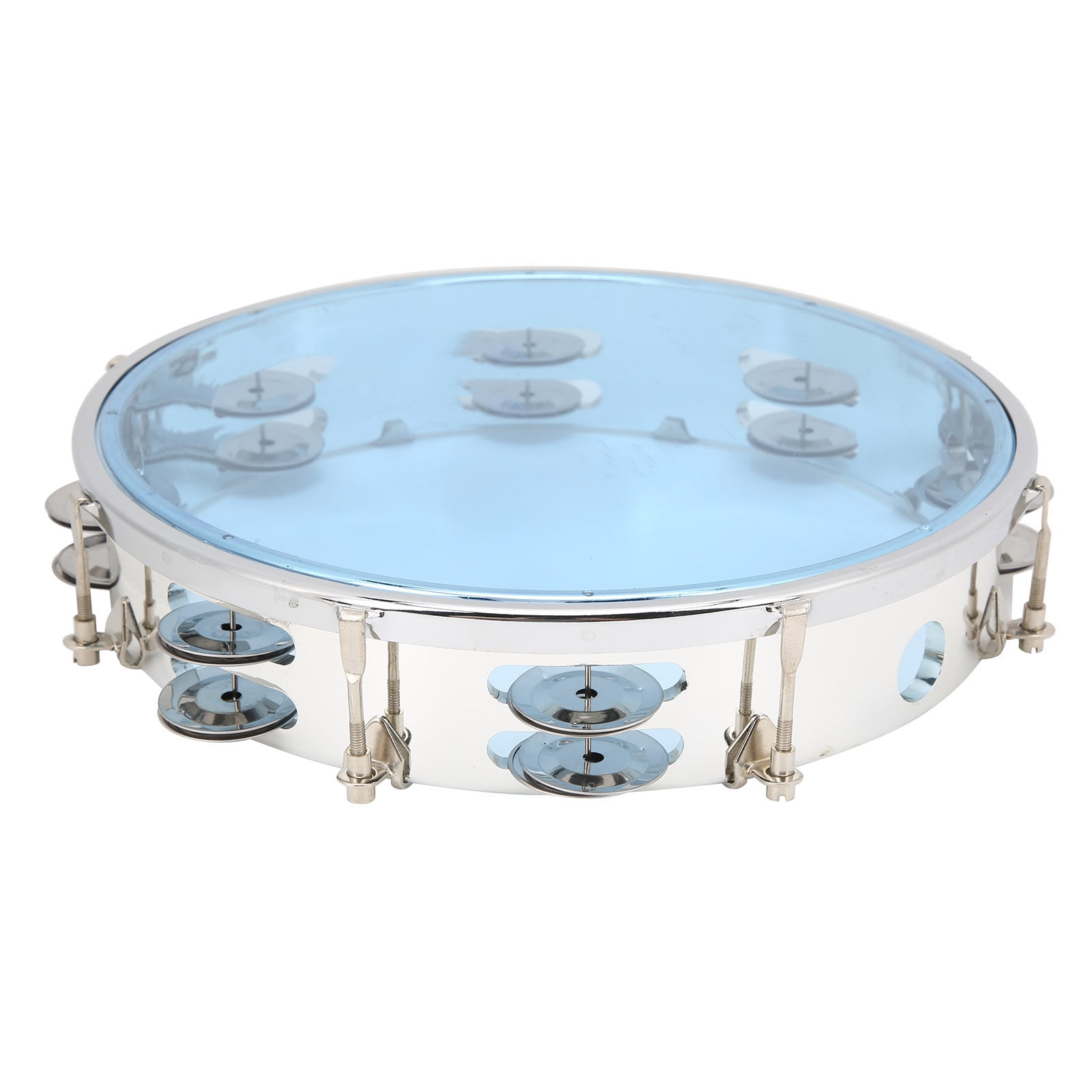 Row MBAT Tambourine Adjustable Double Row 10in Percussion Jingles Instrument For Party