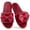 Red, variant on CHICVOMEY Women's Bow Slippers Open-Toe Memory Foam Fuzzy House Slippers Non-slip Indoor House Shoes