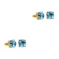 thumbnail image 2 of Minnieouse Brillo Stud Colgante Accesorios populares Aleación Fiesta Pendientes diario Varios Pendiente simple Boda Azul claro Azul claro 2piezas, 2 of 6