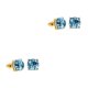 thumbnail image 4 of Guardurnaity Brillo Stud Colgante Accesorios populares Aleación Fiesta Pendientes diario Varios Pendiente simple Boda Azul claro Azul claro 2piezas, 4 of 6