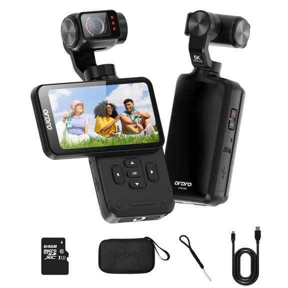 ORDRO M5 Handheld Camcorder 5K 30FPS Video Camera 3-Axis Stabilization Night Vision Digital Camera