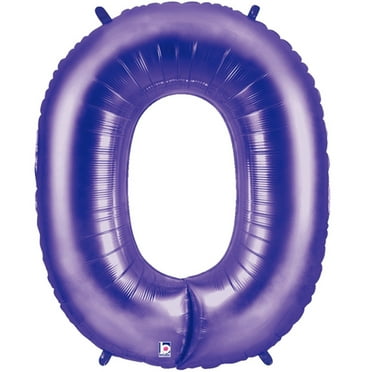 Betallic 16060 40 in. Megaloon Purple Number 0 Balloon