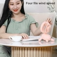 thumbnail image 4 of Freestanding Desk Fan Puppy Shape ABS Head Rotation USB Rechargeable Portable Fan for Home, 4 of 10