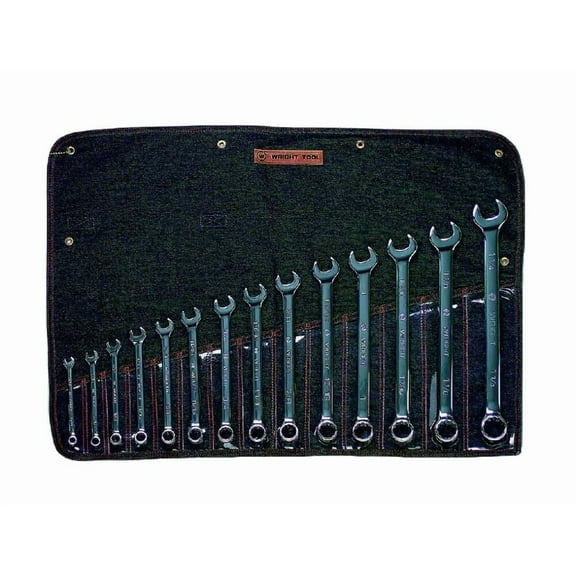 Wright Tool Combination Wrench Set 14 Pc. 3/8 In. To 1-1/4 In.