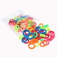 thumbnail image 2 of 100 Pack Neon color Nylon Small Hair Ties Baby Girls' Ponytail Holder, 2 of 2