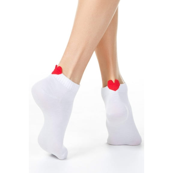 Cotton Ankle Socks Conte Active - 221 Picot Heart