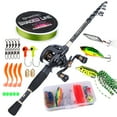 thumbnail image 1 of Sougayilang Baitcasts Full Kits Telescopic Rod and 12＋1BB Baitcasting Reel for Travel Carp Bass Trout Fishing, 1 of 8