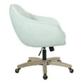 thumbnail image 3 of Nora Office Chair in Mint Blue Fabric with Gray Brush Wood Base KD, 3 of 10