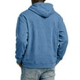 thumbnail image 5 of Men's 1/4 Zip Hooded Sweatshirt for Casual Wear, Winter Lounge, and Christmas Relaxation,Light Blue,M, 5 of 6