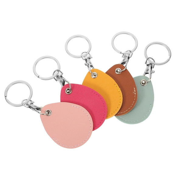 HOMEMAXS 5pcs Entrance Guard Card Cover Keychain Access Control PU Case Card Sleeve Bag Ornament