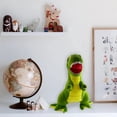 thumbnail image 4 of Almohada de juguete de peluche de dinosaurio de 15,8 ", lindo muñeco de peluche de dinosaurio de peluche verde, animal de peluche de dinosaurio de peluche grande, juguete de dinosaurio para regal, 4 of 5