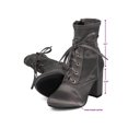 thumbnail image 7 of New Women Indulge Ella-1 Satin Round Toe Lace Up Block Heel Bootie, 7 of 7