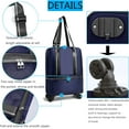 Rolling Duffel Bag with Wheels Small Foldable Luggage Carry On Tote