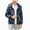 Navy, variant on NOLDARES Boys Girls Rain Jackets Waterproof Hooded Fleece Raincoats Lightweight Windbreakers for Kids(Grey,6-7 Years)