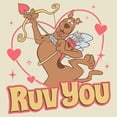thumbnail image 2 of Mens Scooby Doo I Ruv You Hearts T Shirt, 2 of 5