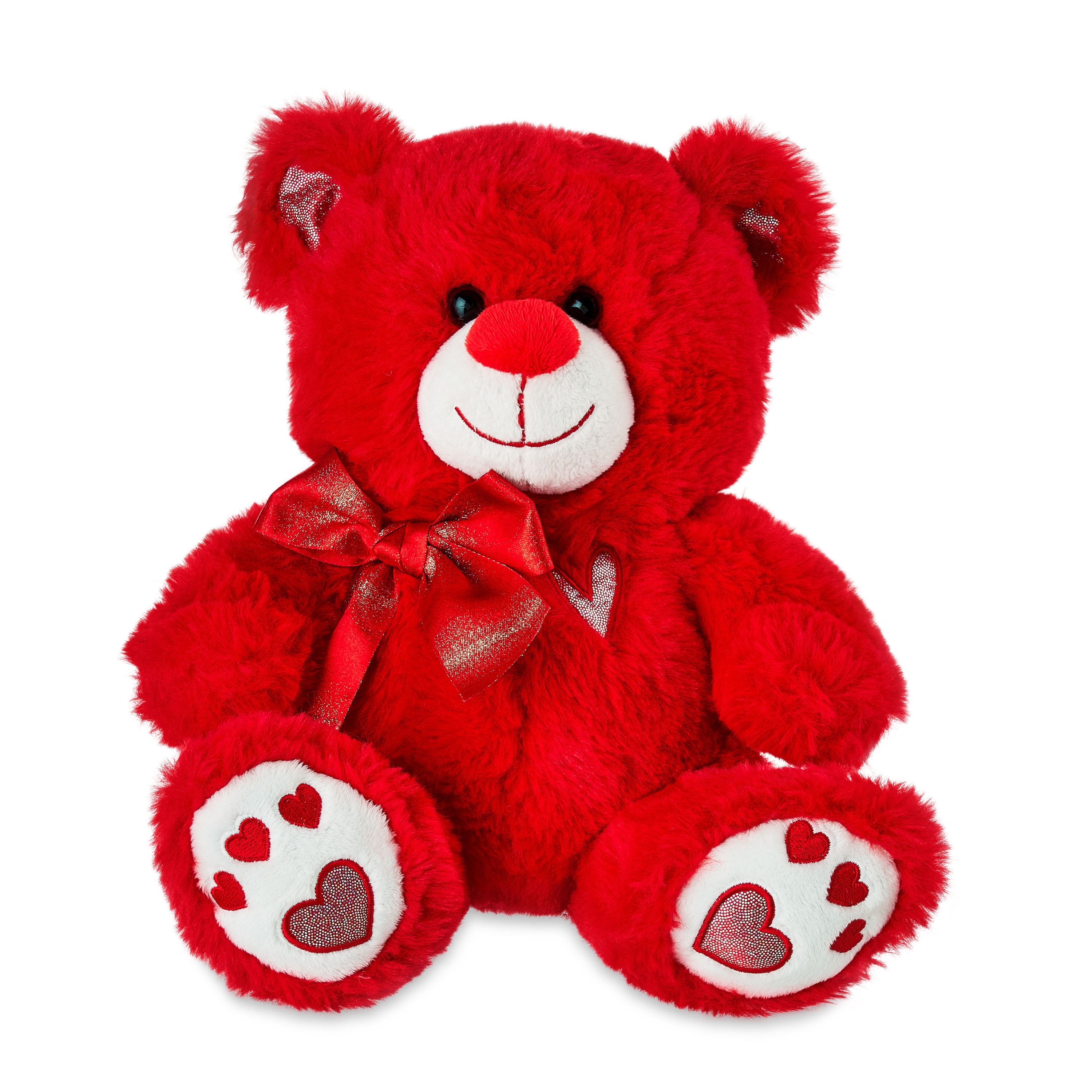 Way to Celebrate! Valentine’s Day 11in Snuggly and Cuddly Teddy Bear, Red