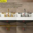 thumbnail image 6 of 36"Console Bathroom Sink, Freestanding Console Sink With Stainless Brushed Gold Legs, Modern Bathroom Vanity with 3 Tap Holes, 6 of 6