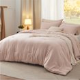 thumbnail image 2 of U by Bedsure 2 Pieces Twin Comforter Bedding Set, Pink Comforter Set for All Seasons, 1 Lightweight Prewashed Comforter and 1 Pillowcases,Twin,Rose Dust, 2 of 5