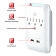 thumbnail image 2 of GE Pro 3-Outlet 2-USB Charging Station, Surge Protector, White, 33646, 2 of 6