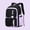 Purple, variant on Black Purple Heart Print Backpack Water Resistant Multi-Pocket Daypack, Cute Casual Bookbag for Travel Commute